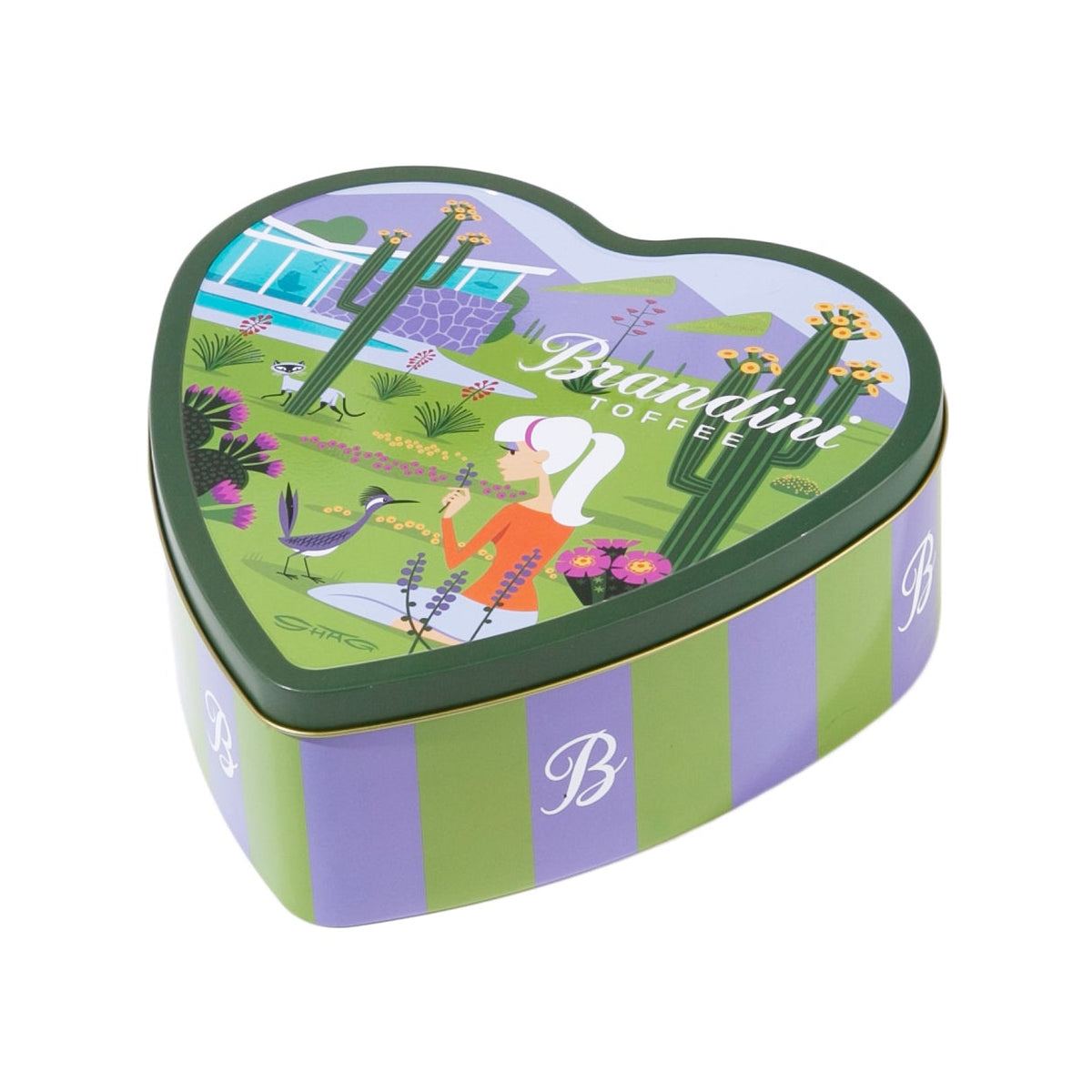 "Desert Confections" — Brandini × Shag Almond Toffee Tin (24 oz)